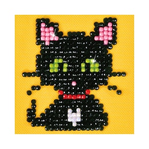 Diamond Dotz Cat Green Eye Sparkle