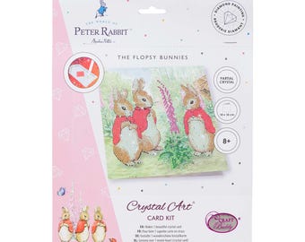 Kit de tarjetas de arte de cristal de Peter Rabbit de Craft Buddy