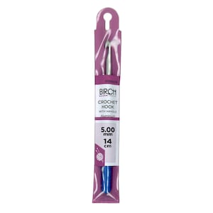 Birch Crochet Hook with Plastic Handle – 4.00mm to 5.00mm