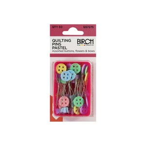 Birch Quilting Pins Pastel