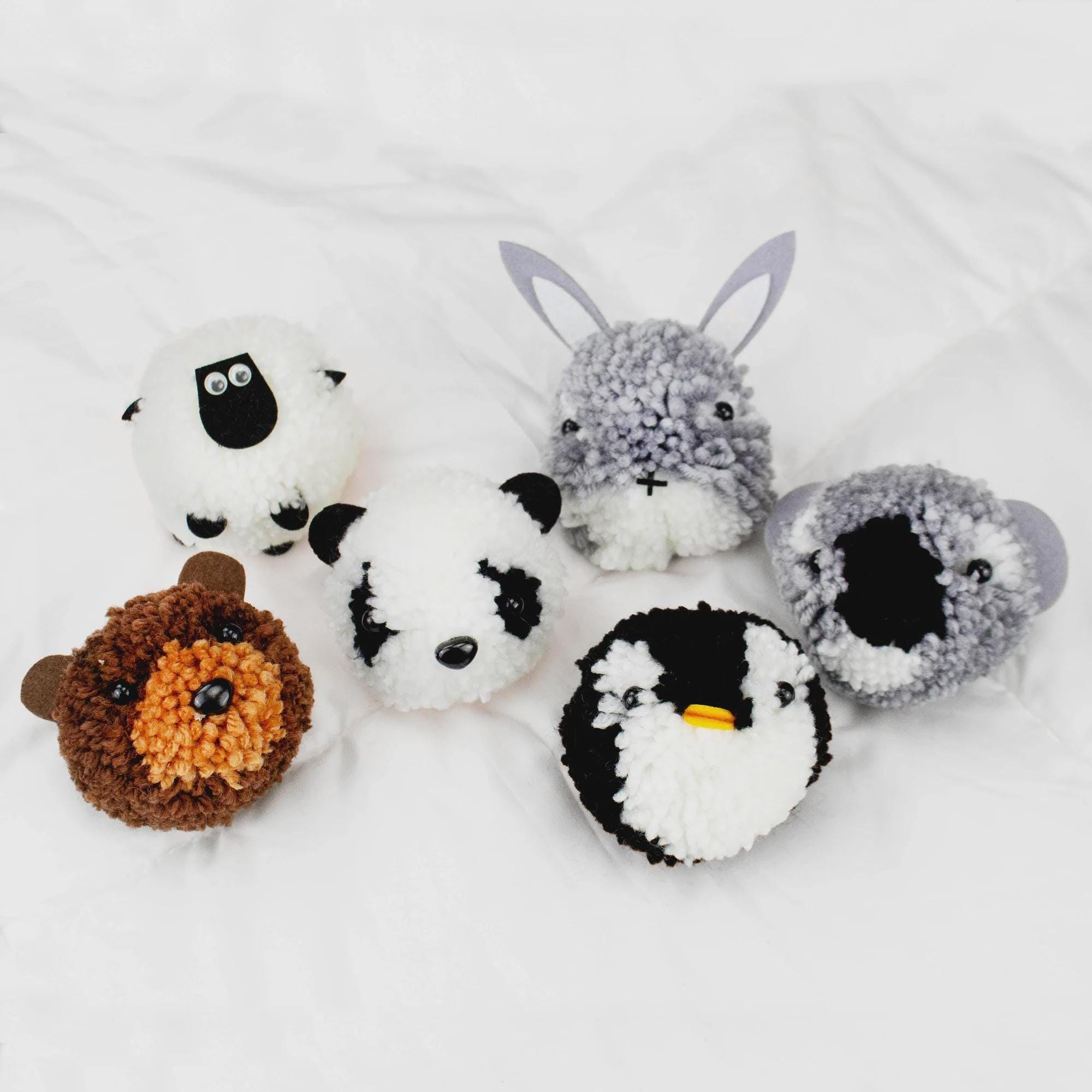 31 Cute and Easy Panda Crafts for Kids They Are Sure to Love 20 Make It Pom Pom Animal Kit - Bear, Koala, Panda, Penguin, Rabbit, or…