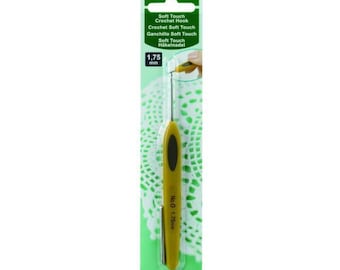 Aguja de ganchillo Clover de acero suave al tacto