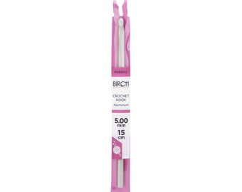 Birch Anodised Aluminium Crochet Hooks | 2mm – 5mm | 15cm Length