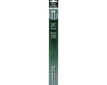 Clover Bamboo Knitting Needles Takumi Single Pointed Tapered Tips 33cm