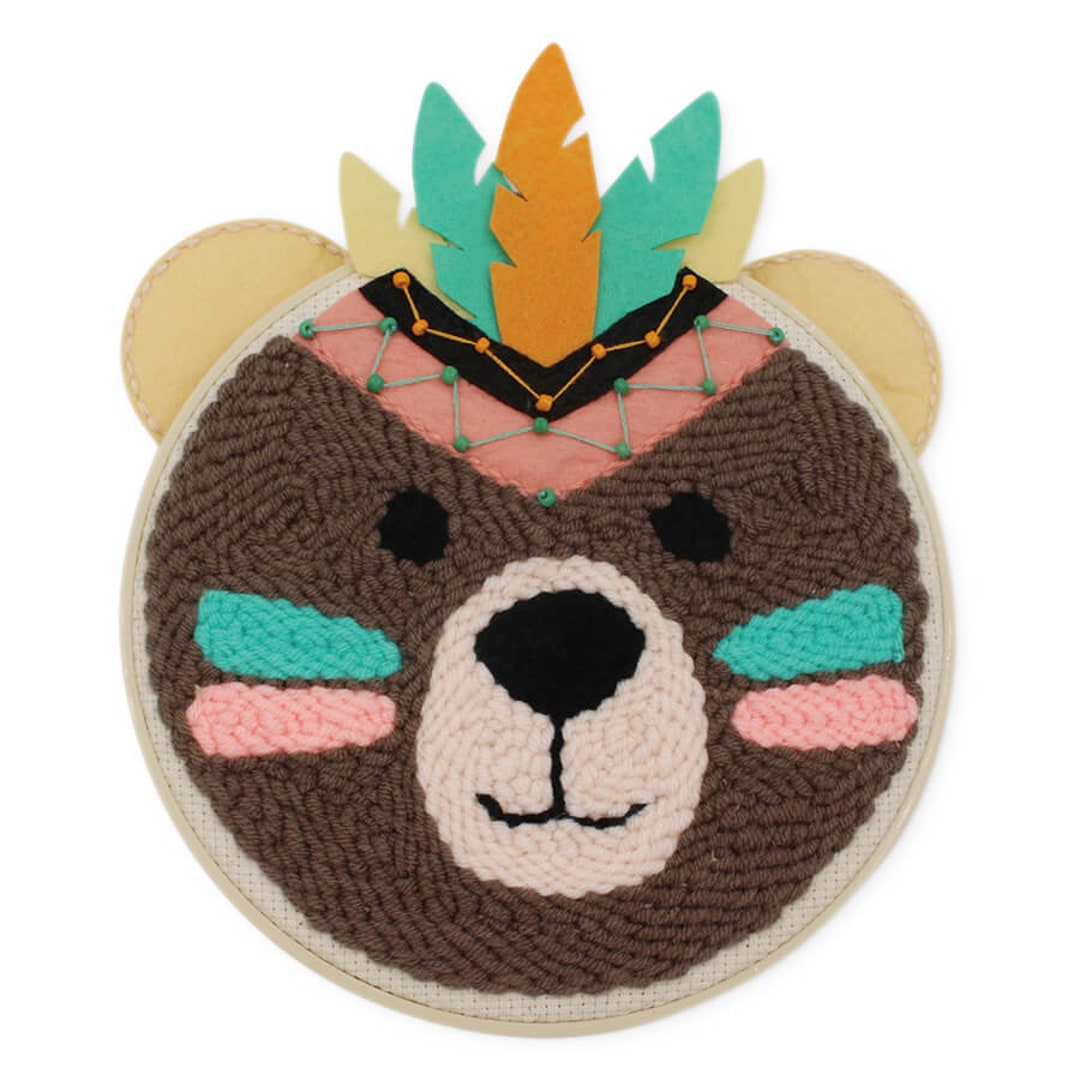 Make It DIY Punch Needle Kit - Bear - Etsy