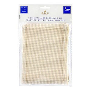 Astuccio DMC Ready-to-Stitch con cerniera – Tela Mono 12ct