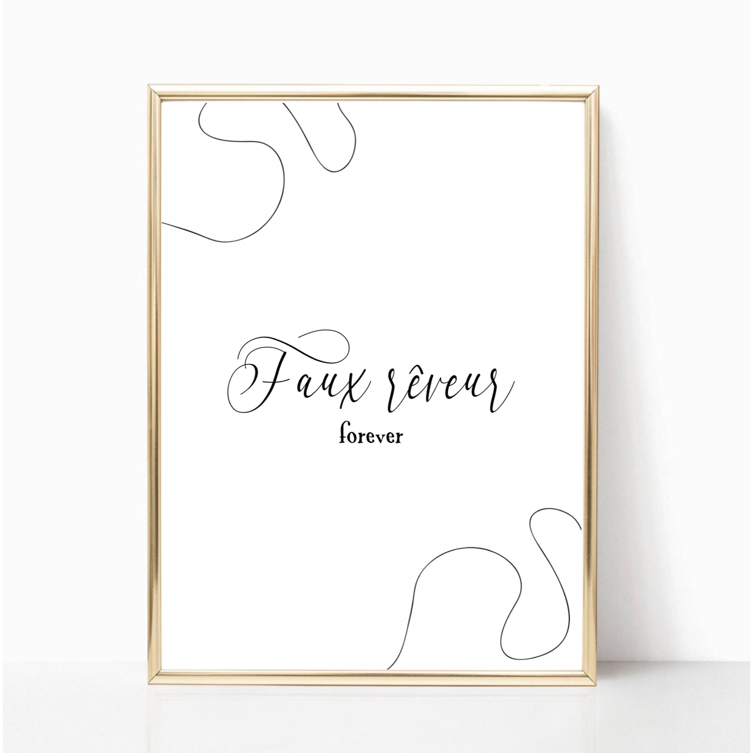 Affiche Jeu de Mots - Faux Rêveur A4