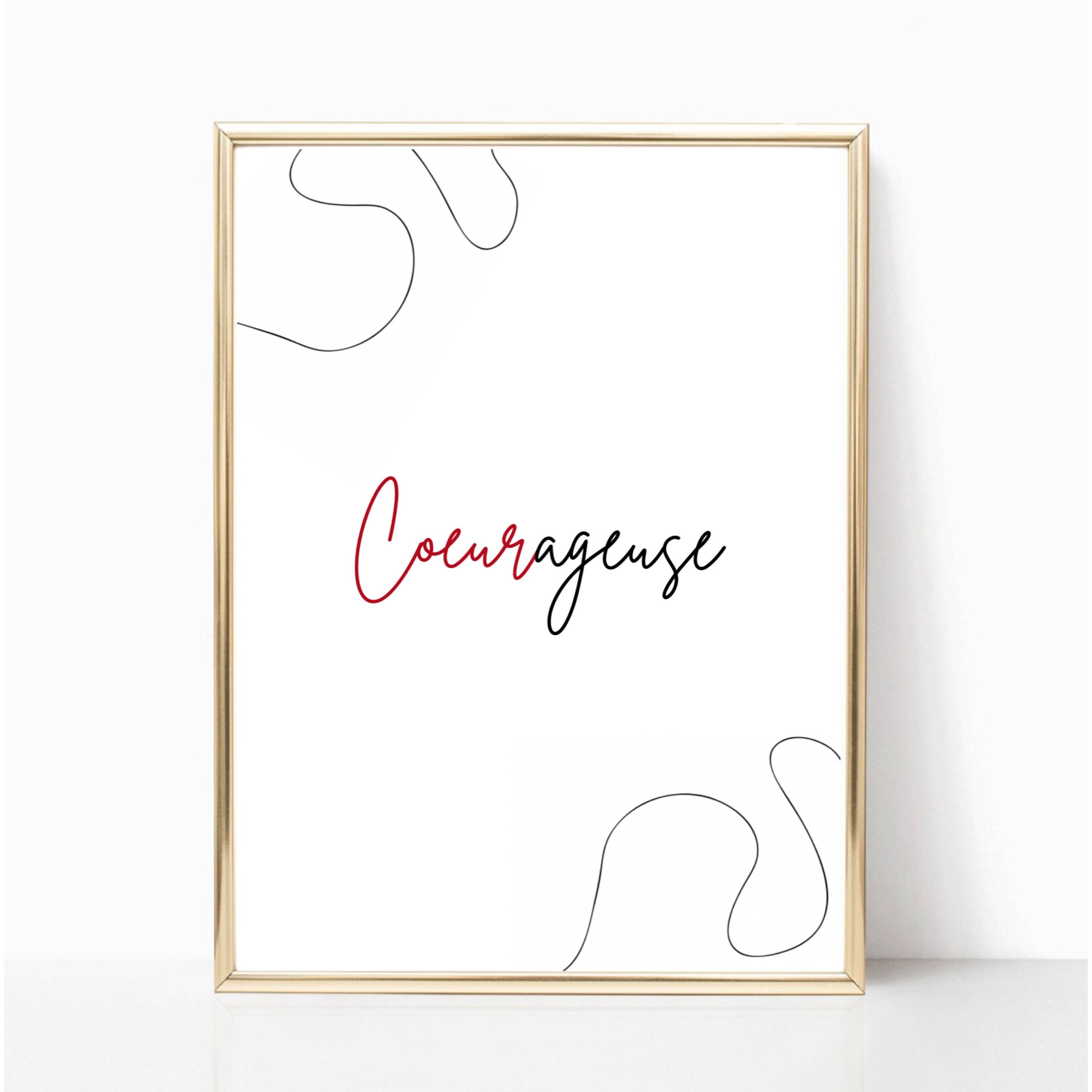 Affiche Jeu de Mots - Coeurageuse A4