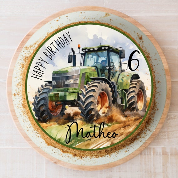 Premium Esspapier Tortenaufleger Tortenbild Geburtstag Trecker-Traktor