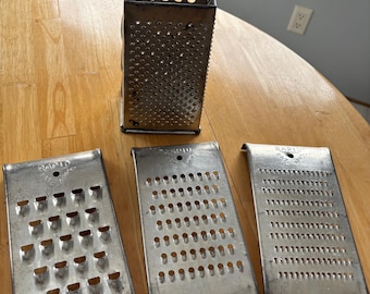 Vintage Handheld Graters | Bromwell Box Grater | Rapid Graters