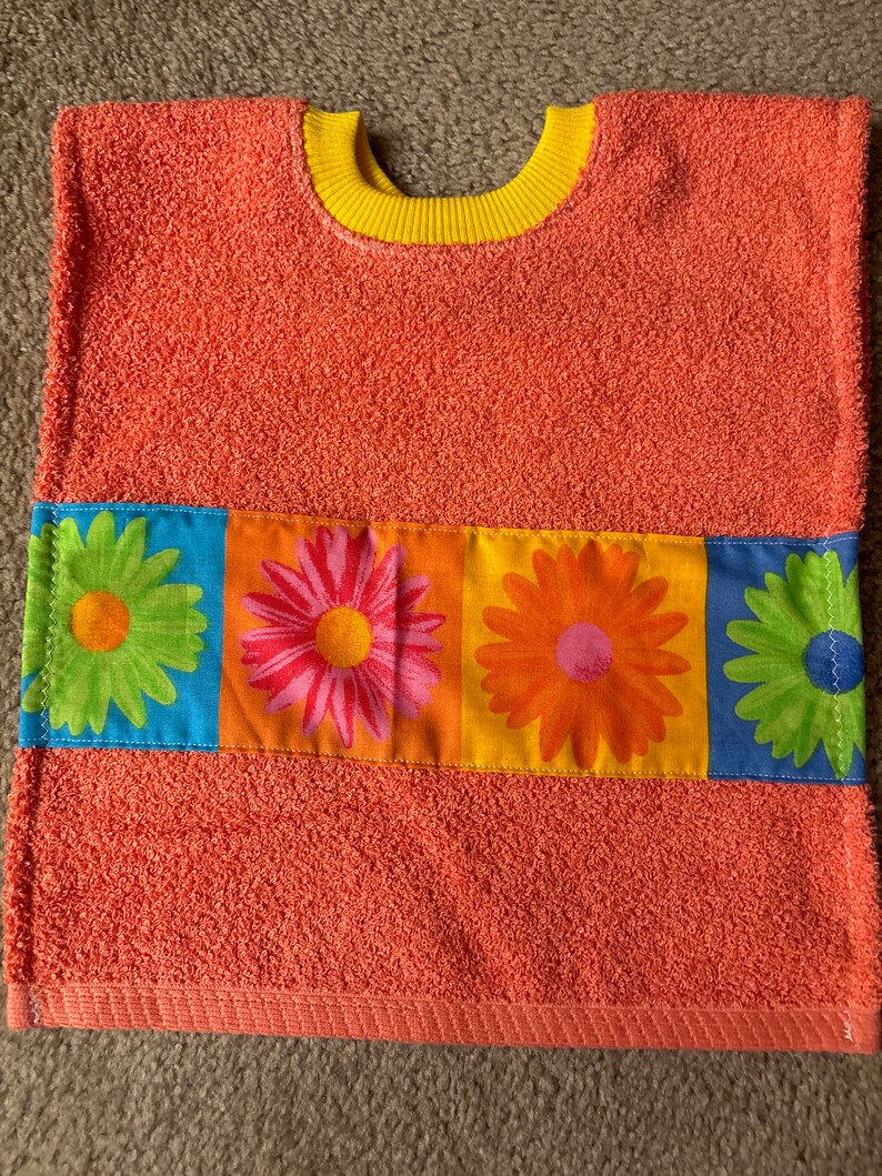 Towel Bib Baby Bib Toddler Bib Girl's Bib Boy's Bib Crew Neck Pull Over