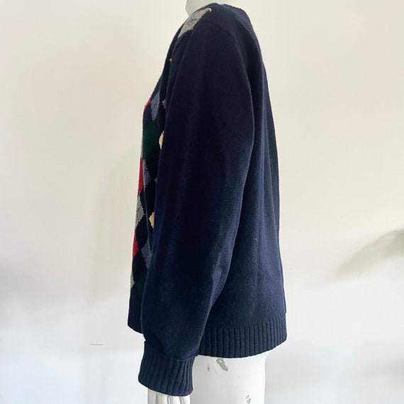 Vintage GAP 100 percent  Shetland wool argyle swe… - image 6