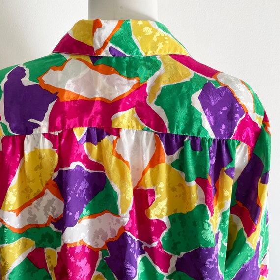 Da Rue for I Magnin 1980s vintage colorful blouse… - image 10