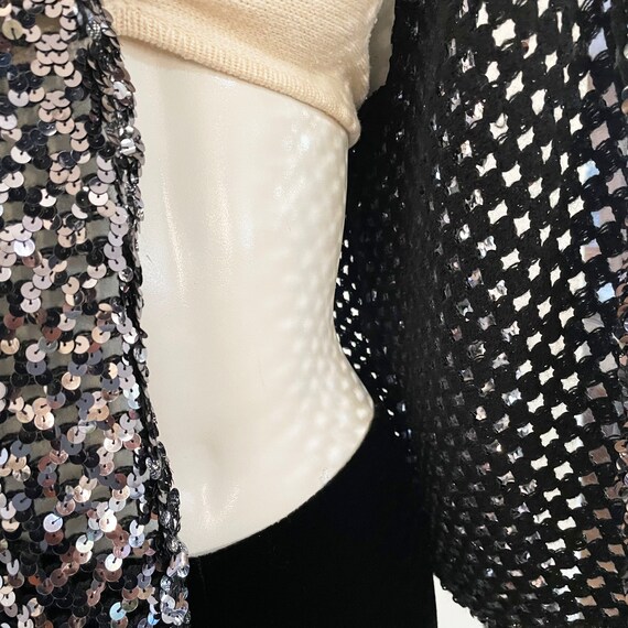 1980s Sequin Cardigan Jacket: Vintage Party Coat - image 5