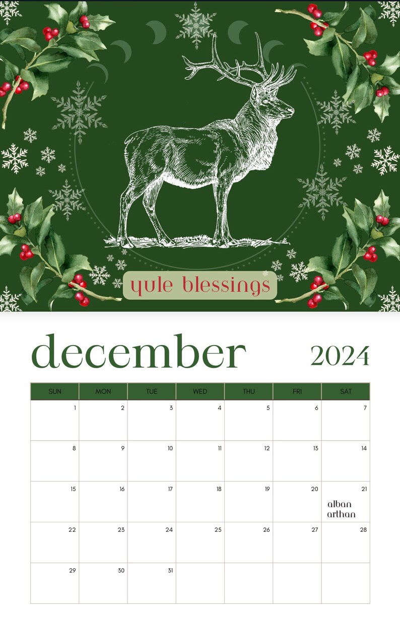 Druid and Pagan Calendar Etsy