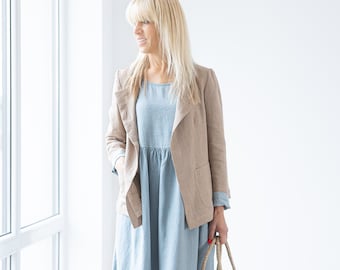 Linen jacket CHLOE / Linen Cardigan For Women / Ready to ship