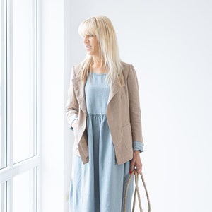 Linen jacket CHLOE / Linen Cardigan For Women / Ready to ship