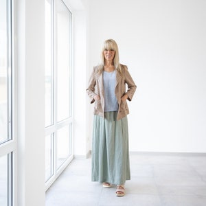 Linen Cardigan CHLOE / Linen Short Cardigan / Light Linen Blazer / Open Front Linen Short Jacket