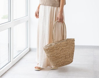 Summer Linen Skirt AMICA / Women Maxi Linen Skirt / Long Linen Skirt