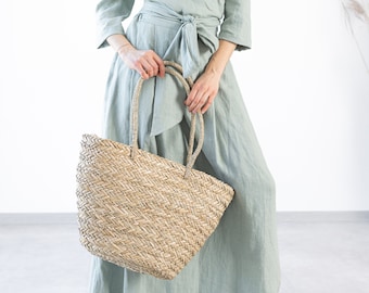 Ready to ship / Women's Linen Skirt AMICA / Women Maxi Linen Skirt / A Line Skirt / Ruffle Vintage skirt