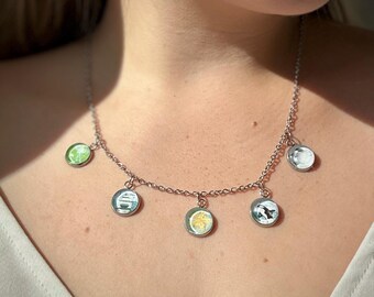 Puget Sound Jewelry Set: PNW Necklace, Earrings, Hair Accessories
