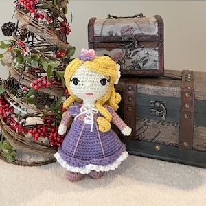 Crochet Rapunzel doll Amigurumi Princess