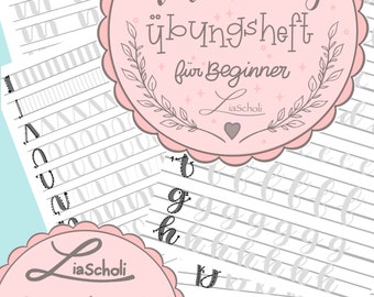 Handlettering Übungen Brushlettering Vorlagen für Anfänger