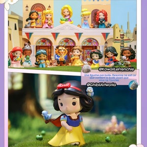 Jouet de bain princesse DISNEY lot de 6 figurines Ariel, Blanche Ne