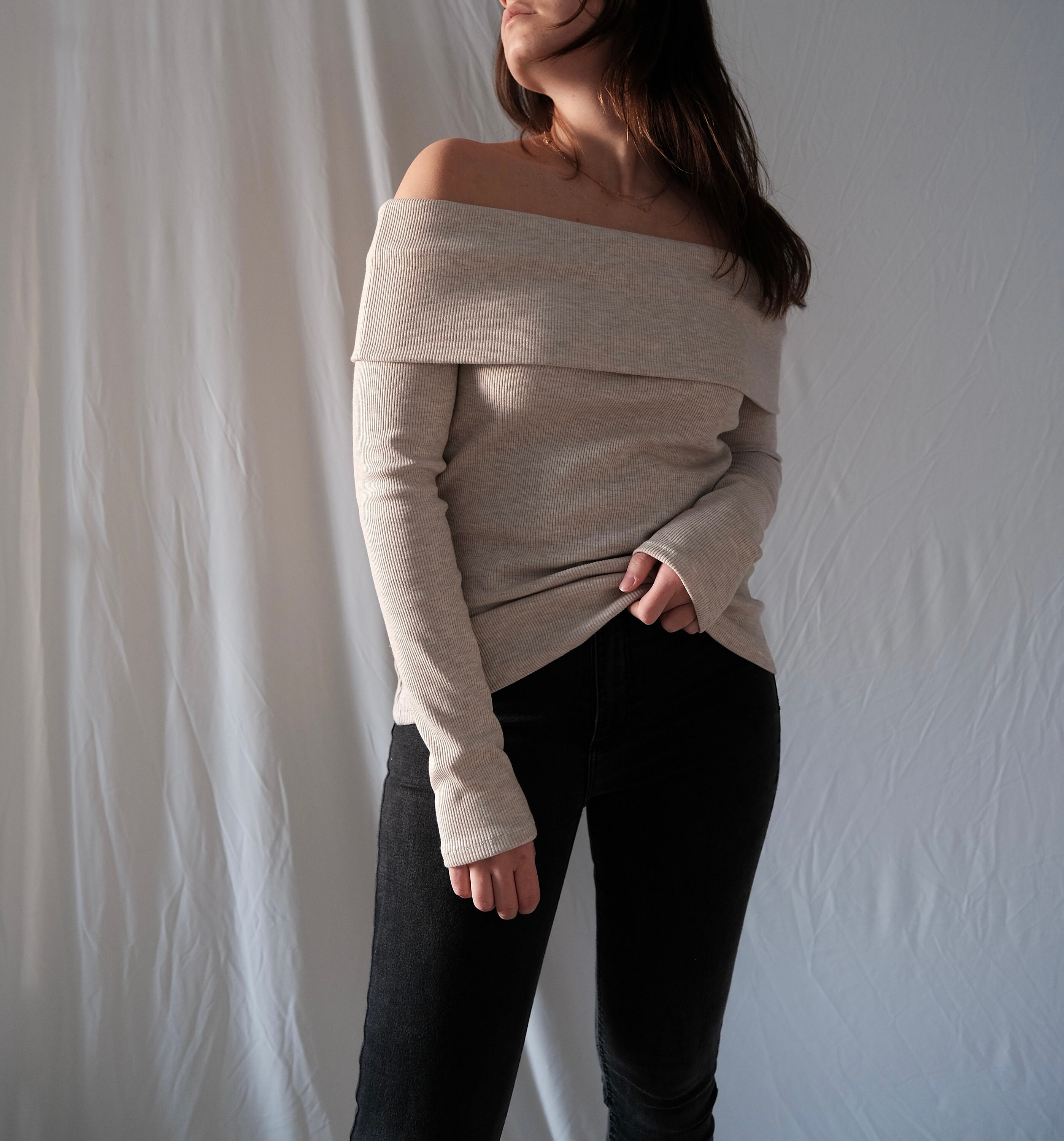 レイチェル オフショルダー トップ | デジタル ソーイング