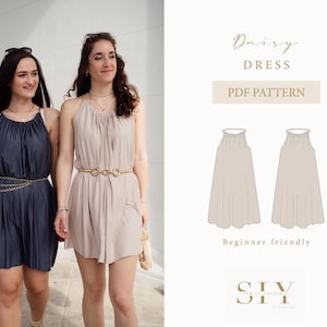 Gänseblümchen Kleid | cyfrowe Schnittmuster | Sommerkleid | XXS-XXL zdjęcie 1