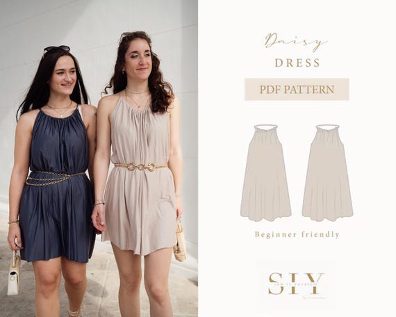 Gänseblümchen Kleid | digitales Schnittmuster | Sommerkleid | XXS-XXL