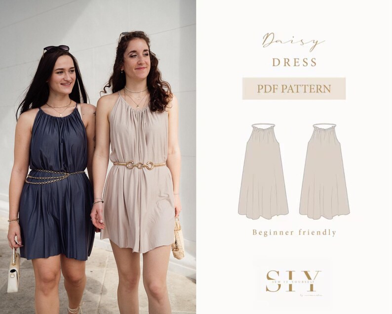 Gänseblümchen Kleid | cyfrowe Schnittmuster | Sommerkleid | XXS-XXL zdjęcie 1