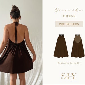 Veronika Kleid | digitales Schnittmuster | Sommerkleid | XXS-XXL
