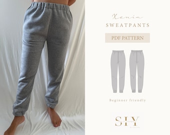 Xenia Jogginghose | digitales Schnittmuster | XXS - XXL | Jogginghose