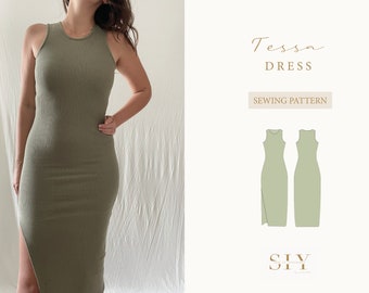 Tessa Kleid | digitales Schnittmuster | XXS - XXL | Sommerkleid