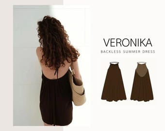 Veronika dress | digital sewing pattern | summer dress | XXS-XXL