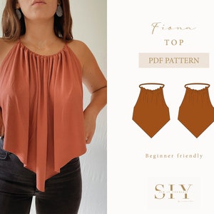 Fiona Top | digital sewing pattern | summertop | XXS-XXL