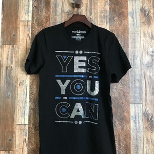 Yes You Can Text, Letter, Sentence, Unisex Tee, Crew neck
