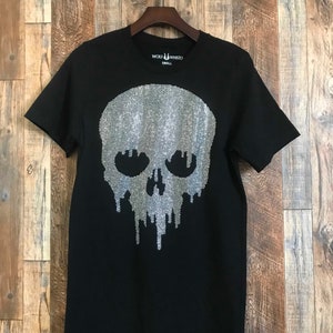Skull, face, drip, skeleton, unisex tee, crew neck