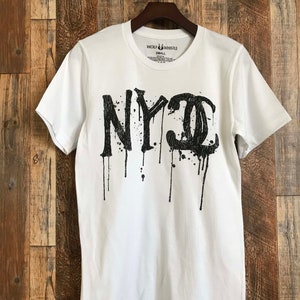 NYCC, nueva york, carta, palabra, camiseta unisex, cuello de tripulación