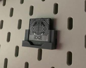 Suporte para cartucho Nintendo DS para IKEA Skadis e UPPSPEL | Suporte impresso em 3D para armazenamento de jogos | Organizador de exibição Pegboard