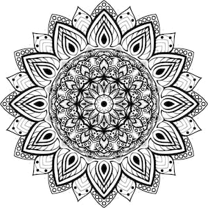 389 Mandala Coloring Pages -&gt; Relax, Meditation, Stress Relief, Adult Coloring, Focusing