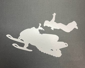 Snow Machine Decal, Snow Mobile Decal, Superman
