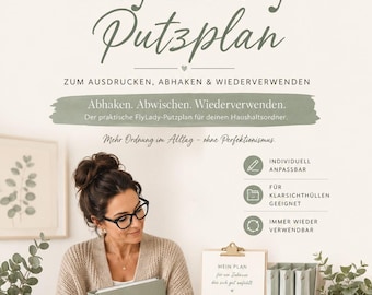 FlyLady Cleaning Schedule PDF | Reusable Printable Household Planner