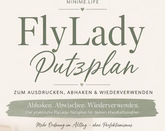 FlyLadyのお掃除スケジュール（PDF）｜繰り返し使える印刷可能な家事プランナー