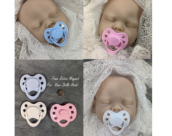 Reborn Magnetic Dummy/Pacifier/Soother + Free Extra Magnet For Head and Instructions For Insertion and Placement