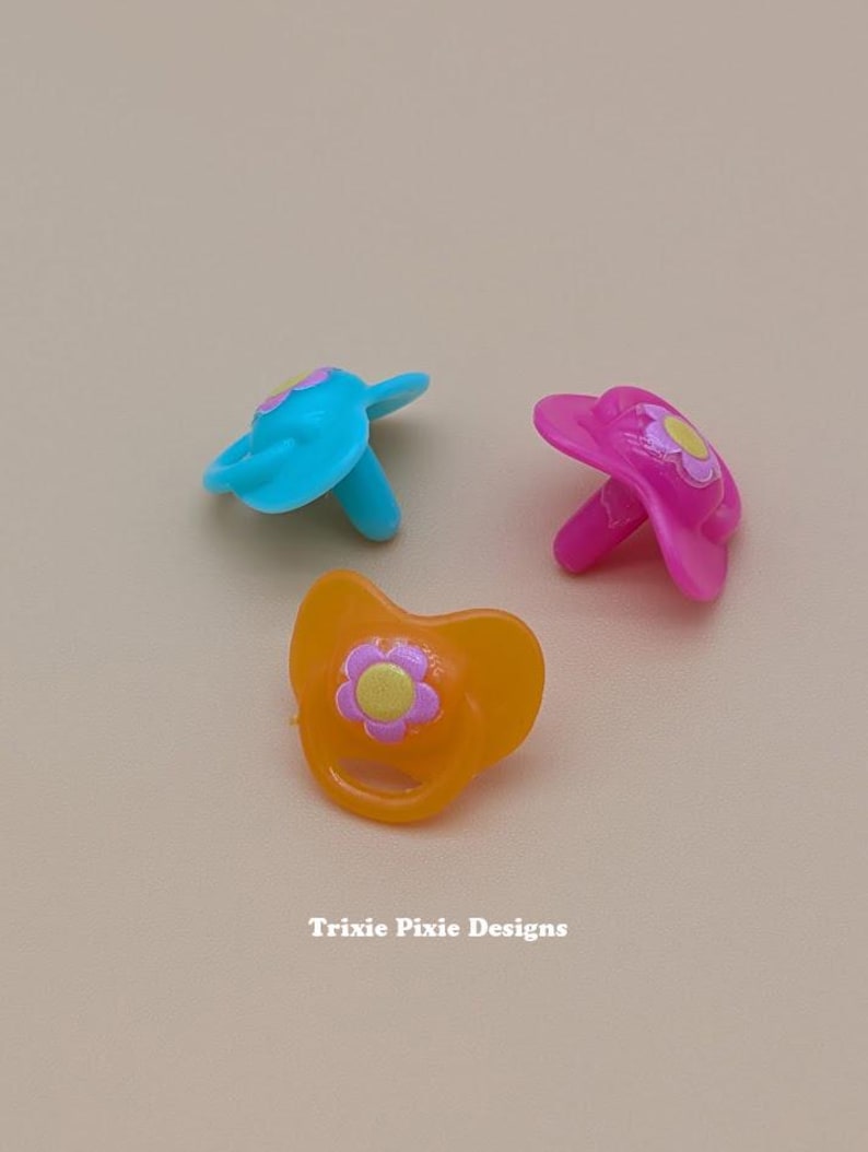 Miniature X3 Dummies/pacifiers for Silicone Reborn Dolls Sizes 6
