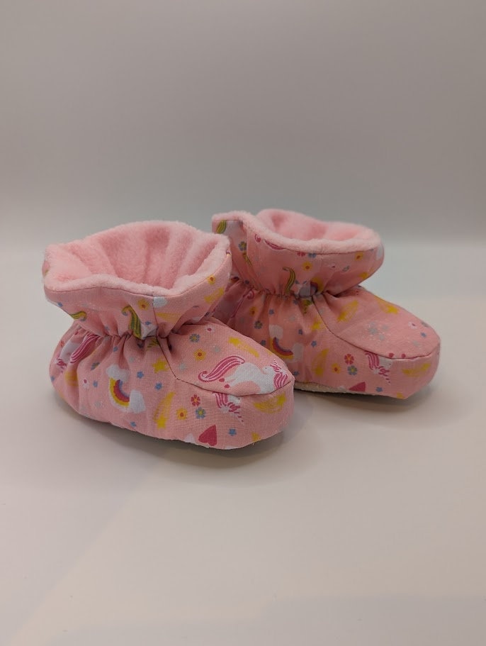 Baby Slippers Booties Soft Sole Non Slip Snuggle Booties Sizes 3 18months