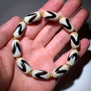 Dzi Bead Amulet Bracelet 20mm x 9.8mm