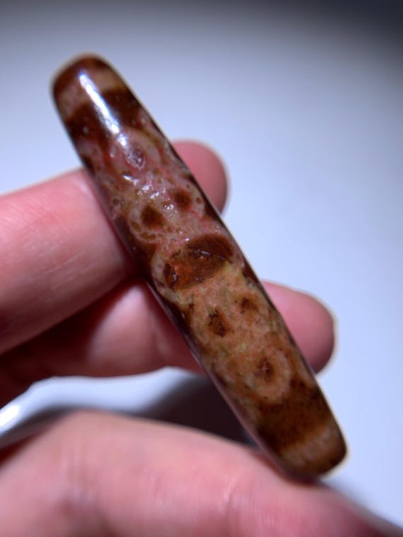 Dzi Bead "Special Totem" Amulet Pendant 58.4mm x 12.8mm View 5